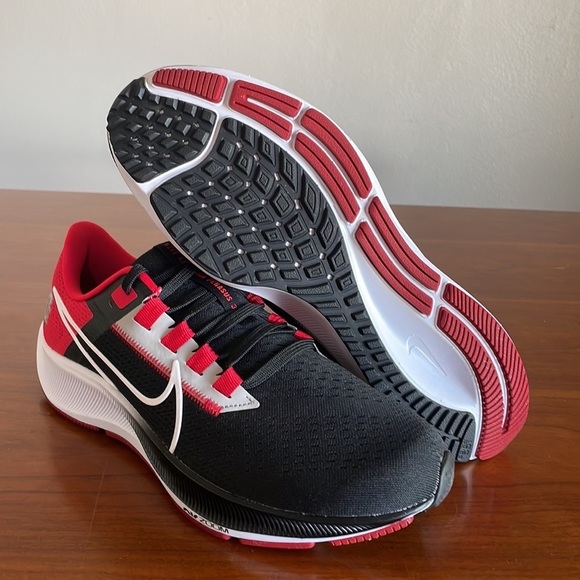 Nike Air Zoom Pegasus 38 Ohio State Buckeyes Running Shoes DJ0837-001 NWOB - Picture 1 of 6